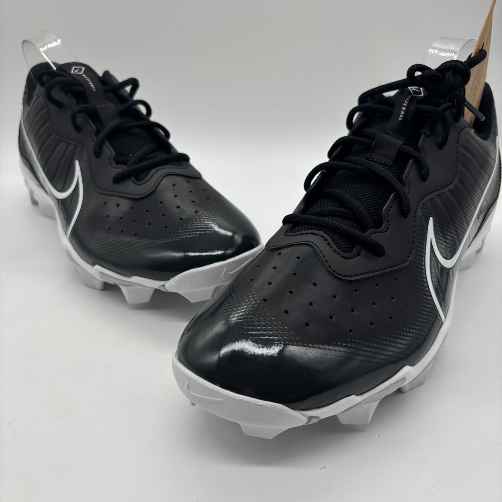 NEW Nike Diamond Baseball Cleats Mens 13 Black White‎ Nike Fastflex Athletic